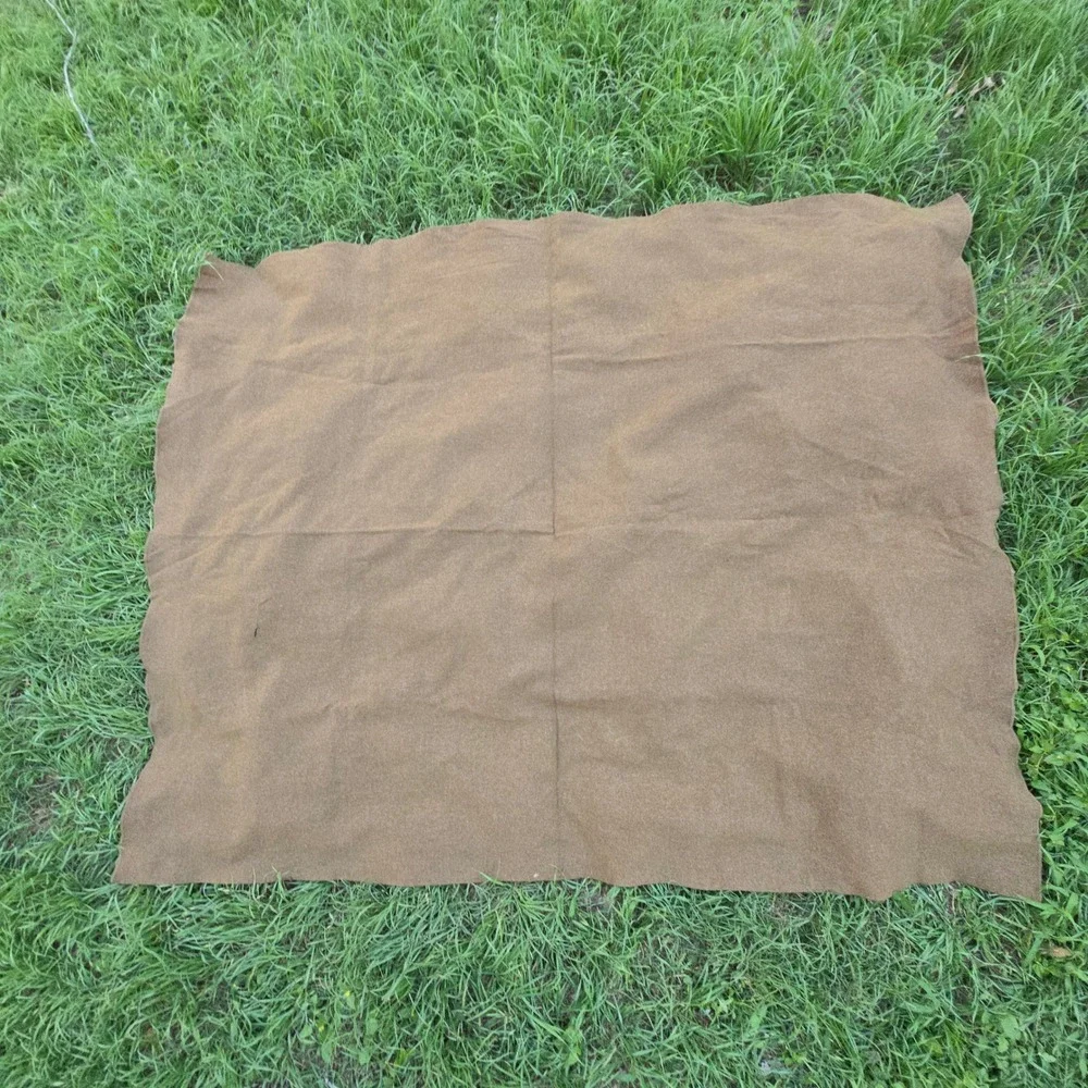 VTG US Military M-1951 Wool Blanket Single Twin Olive Drab Vietnam Era 62x78 USA